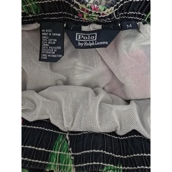 Men's Vintage Polo Ralph Lauren Multicolor Tropical Shorts size M - Picture 4 of 5